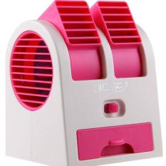 Ac Duduk Double Mini Fan Portable Blower Kipas Usb