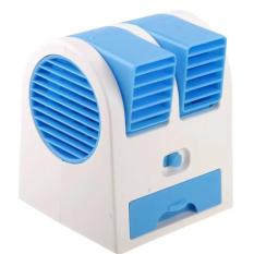 AC Duduk Portable Mini Fan With USB - Biru