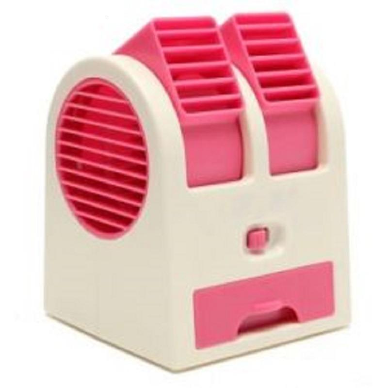 AC Mini Portable Double Cooler Fan / Kipas Angin Aromaterapi Parfum  