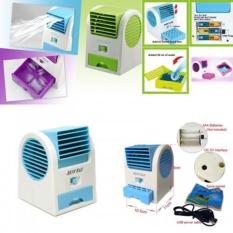 AC Portable Mini - DOUBLE WINDOW KIPAS ANGIN DUDUK / MEJA / USB / MINI HANDHELD AC