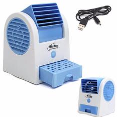 AC Portable Mini - DOUBLE WINDOW KIPAS ANGIN DUDUK / MEJA / USB / MINI HANDHELD AC