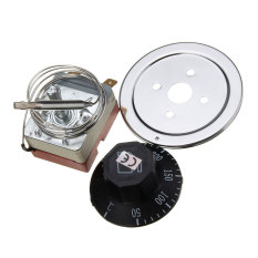 AC220V 16 Amp Anti-memutar Termostat For Mengendalikan Suhu Oven Listrik Saklar 50-300 C Dial