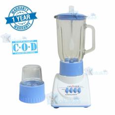 Advance Blender BL-2 Bahan Kaca Low Watt with Grinder 2 in 1 - Biru Putih