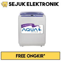 Aqua QW-89XTF Mesin Cuci Top Loading 8 Kg - Abu-abu (Khusus JADETABEK)