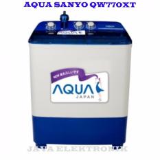 AQUA Sanyo Mesin Cuci 2 Tabung QW-770XT 7kg GARANSI MOTOR 5TAHUN