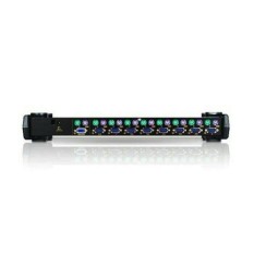Aten 1 Console (PS/2),8 Server (PS/2);Supp AT & Serial ; OSD / Black