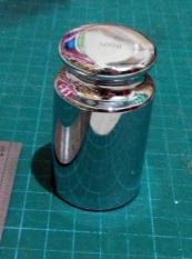 Batu Besi Baja Silver Timbangan Digital Kalibrasi Besar Berat 500 Gram