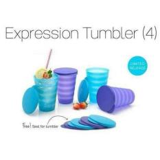 BEST PROMO TUPPERWARE EXPRESSION TUMBLER EXPRESION GELAS TEMPAT MINUM SET
