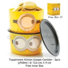 BEST PROMO TUPPERWARE MINION GOGGLE CANISTER (2PCS TOPLES LUCU)