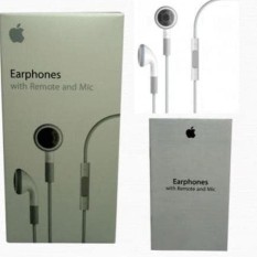 BEST SELLER - JUAL APPLE IPOD - IPHONE - IPAD EARPHONES WITH REMOTE