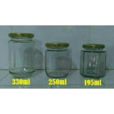 Botol/Toples Jar Kaca Sambal Sambel Bumbu Selai Segienam - 333D9C