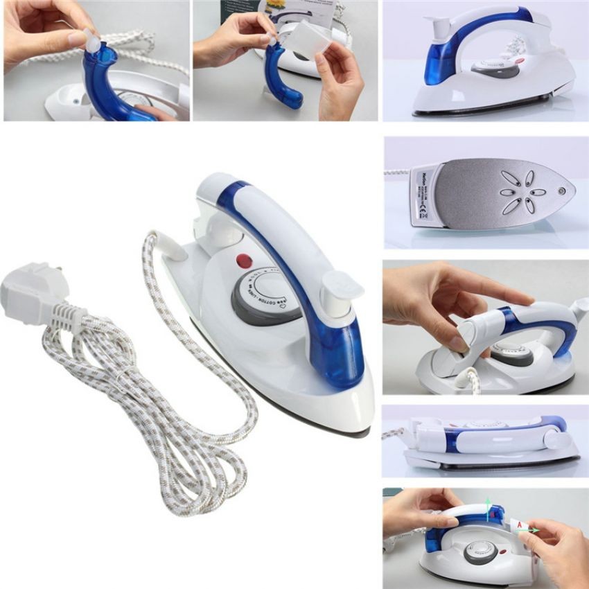 ClickShop Setrika Uap Lipat 2 In 1 Travel Iron