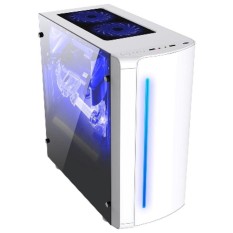 CUBE GAMING NOBS White - M ATX - RGB Led Bar - Full Acrylic Window