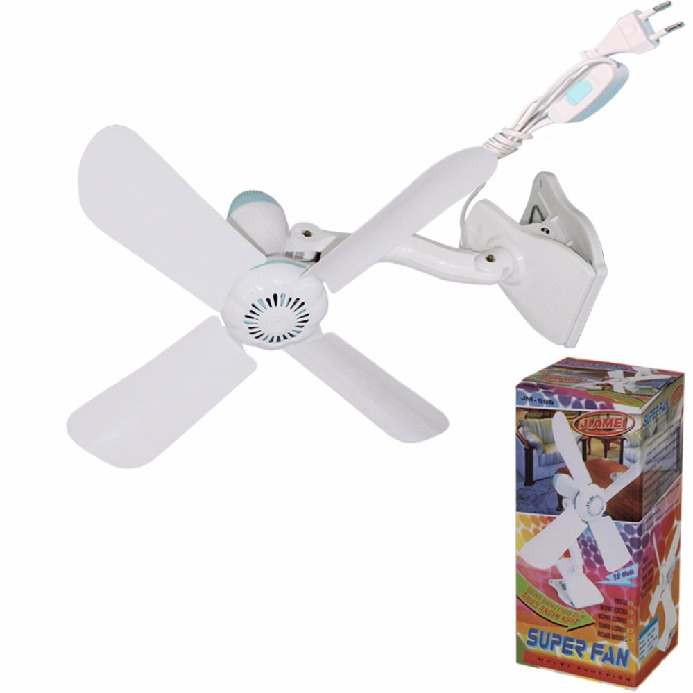 EELIC JM-599 12WATT Kipas Angin Multi-fungsi Mini fan 4 Baling