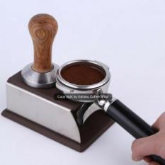 Espresso Coffee Tamper Mat dengan Karet Anti Slip Alat Kopi Stainless Steel