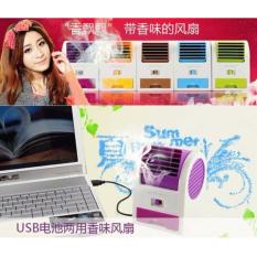 Fragrance Fan USB Mini Fan USB Kipas Angin Aromaterapi Parfum AC mini AC Portable Pendingin Ruangan Pengharum Ruangan AC Pendingin Kipas Duduk - Warna Random