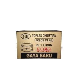 Gaya Baru Toples Christian Kue Kering Nastar Plastik Mika 250 Gram - 7557C9