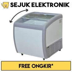 GEA SD-160BY Sliding Curve Glass Freezer Premium Series 160 Liter (JADETABEK ONLY)