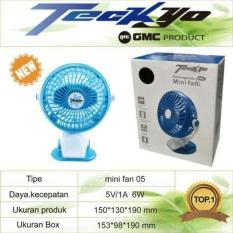 GMC produk teckyo mini fan 05 Kipas Angin Mini Jepit kecil cas charge Rechargable