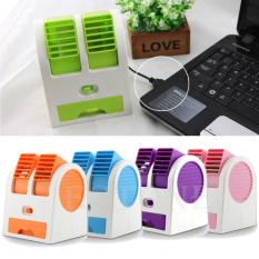 Indobest Mini AC Portable Duduk Twin Double Fan Parfum