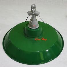 Kap Lampu Jalan Gantung Hijau E27 Set + Fitting / Fiting Keramik Besi - 9A3bb9