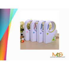 Kipas Duduk Mini AC Bladeless Portable Fan Kipas Tanpa Baling Port USB Dan Baterai