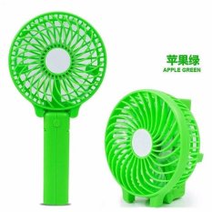 Kipas Handy Mini Fan Lipat Portable Rechargeable Quality Brand - Hijau