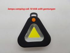 Lampu Emergency led COB 10 titik with magnet & gantung Model segitiga