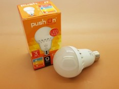 Lampu LED 3 color 9 watt ( Cool daylight + Warm White + Warm ) PushOn