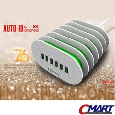LDNio Adaptor Charger 6 Port USB Output 7A Adapter - LDN-A6702