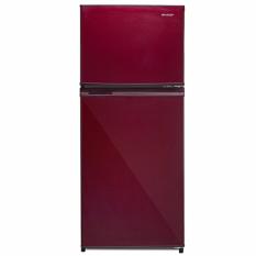 Lemari Es 2 Pintu Sharp SJ-195MD-SR Merah 152 L - Free Ongkir Jabodetabek
