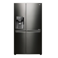 LG Kulkas Inverter Side by Side GC-J247CKAV - Dispenser - Black Stainless
