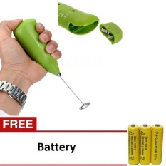 Lucky - HongXin Hand Mixer Mini Milk Frother, Pengaduk Minuman & Telur + Gratis Baterai