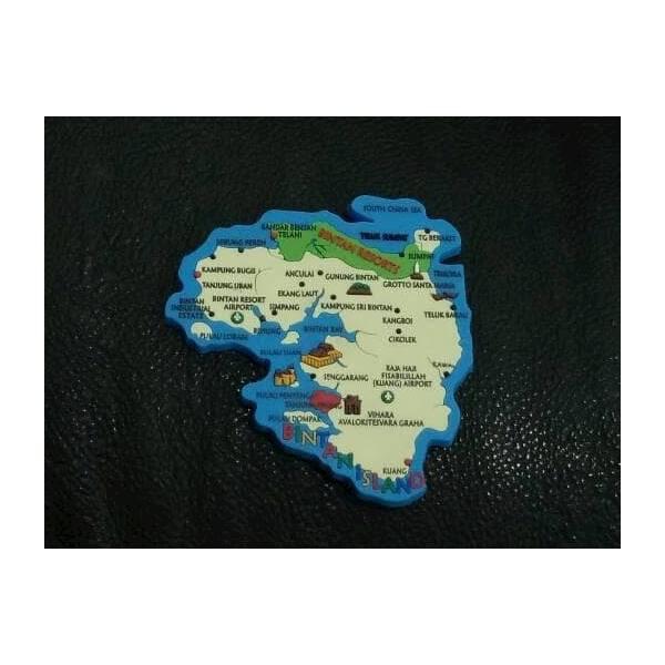 Magnet kulkas Bintan Island - kep. Riau souvenir negara Indonesia