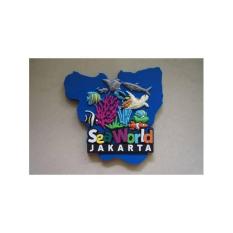 Magnet / tempelan kulkas Sea World Jakarta rubber - souvenir Indonesia