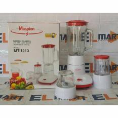 Maspion Blender Wet & Dry Mill Gelas Kaca 1L MT 1213 / Blender 3 In 1 / Blender Multifungsi