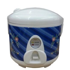 Maspion Magic Com, Rice Cooker, Magic Jar, Penanak Nasi 1 Liter 3in1 Batik – EX109B (Biru)