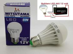 Merk MITSUYAMA 8W E27 LAMPU LED 12V DC LED ( LAMPU SOLAR CELL )