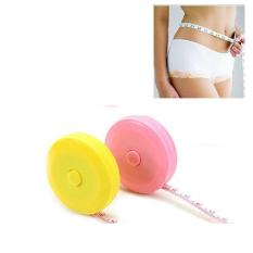 Meteran Kain Baju Badan Model Putar Gulung (Tailoring Tape) - Aksesoris Perlengkapan Menjahit Meteran Portable- Warna Random