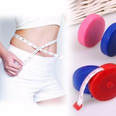 Meteran Kain Baju Badan Model Putar Gulung (Tailoring Tape) - Aksesoris Perlengkapan Menjahit Meteran Portable- Warna Random