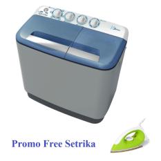Midea MTD78-P501Q Mesin Cuci 6 Kg Twin Tub Promo Free Setrika - Khusus JABODETABEK