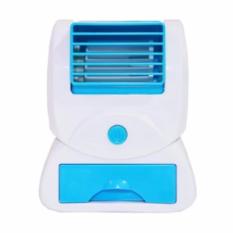 Mini Ac Portable Fan Single Kipas Angin Duduk Mini - Biru