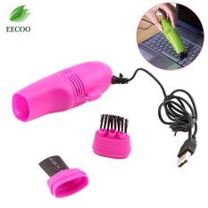 Mini USB Keyboard Vacuum Cleaner dengan Kuas Pembersih Debu untuk PC Laptop Notebook Naik Merah-Internasional