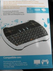Mini Wireless Keyboard + Toucpad + L/R Pad Smart TV Video Game Konsol