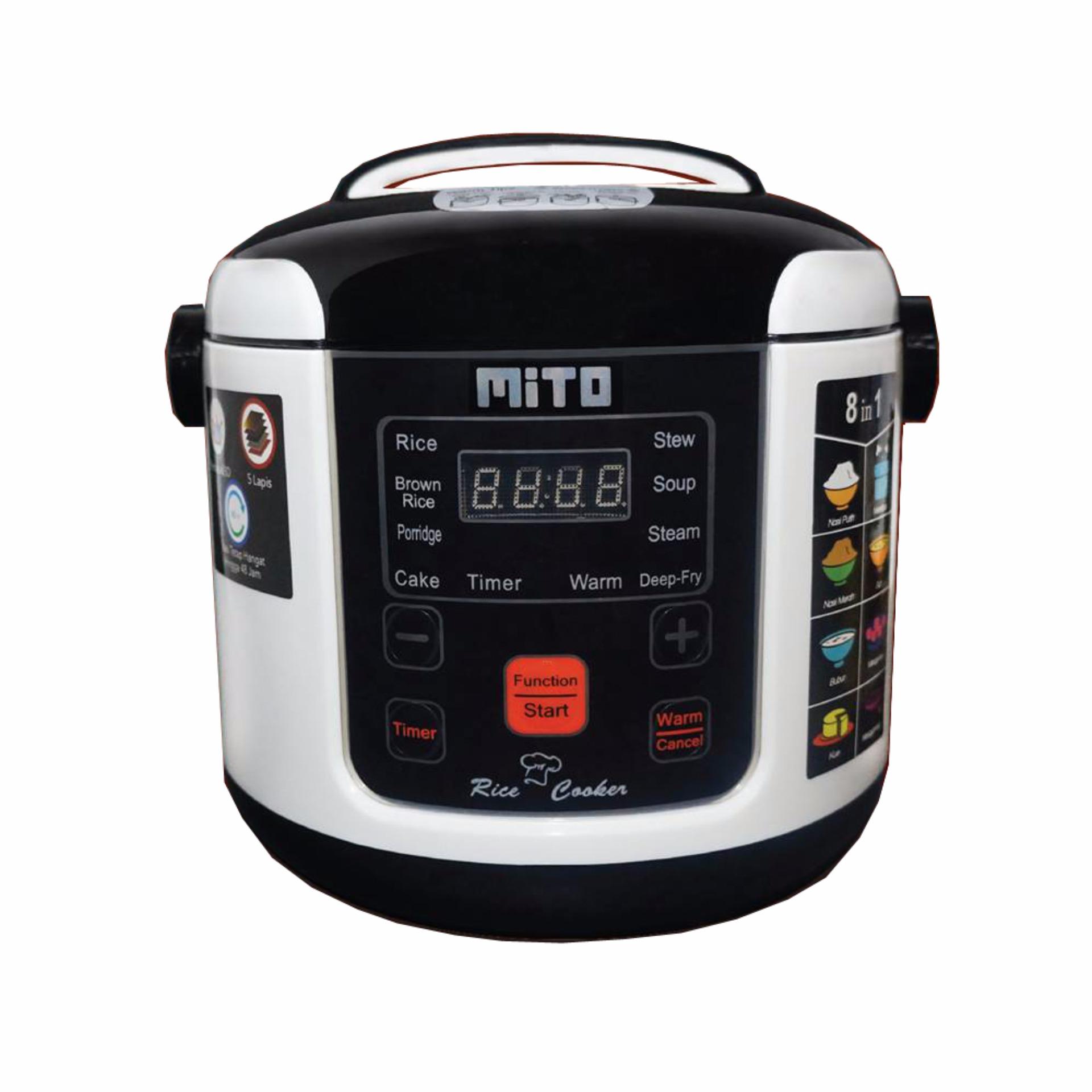 Mito Digital Rice Cooker 1L 8in1 R1 /Magic Com Mito