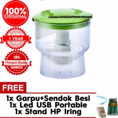 Miyako Chopper Plastik - Pencincang Untuk Chopper Blender Miyako Tipe CH-501 - Komplit (Sparepart) Gratis Sendok + Garpu + Led Portable + Iring Stand