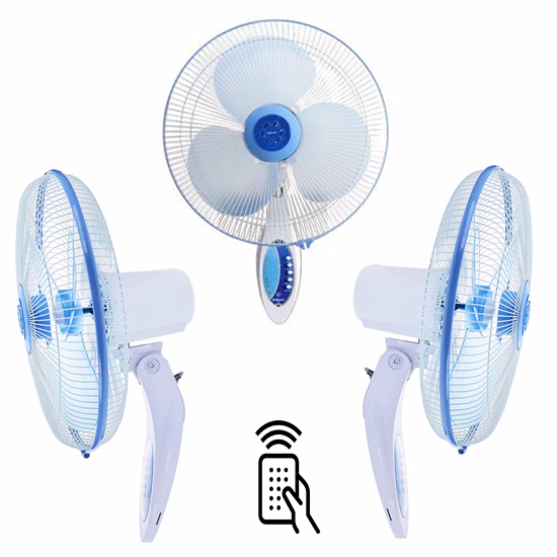 Miyako Wall Fan 16 Inch KAW-1689 Remote Control - Biru