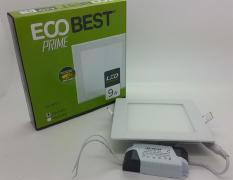 Model KOTAK Eco best prime 9w cahaya putih LED Panel Light downlight
