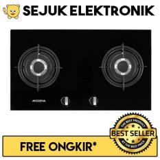 Modena BH 0725 Kompor Tanam Gas / Built - in Hob 2 Tungku-Hitam (KHUSUS JADETABEK)