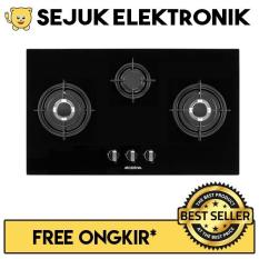 Modena BH 0935 Liscio Kompor Tanam Gas / Built - in Hob 3 Tungku - HITAM (JADETABEK ONLY)